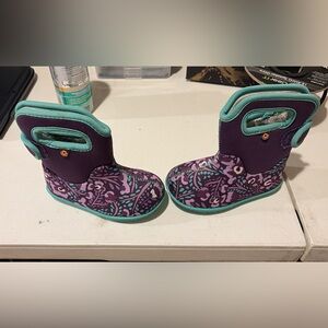Bogs Kids Boots in Purple and Teal